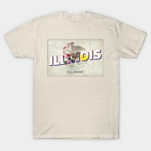 Illinois vintage style retro souvenir T-Shirt